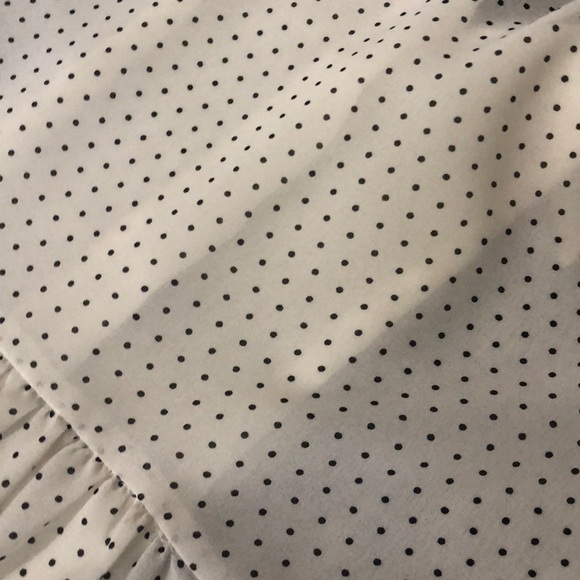 Anthropologie Maeve pintuck blouse polka dot back - Picture 8 of 8